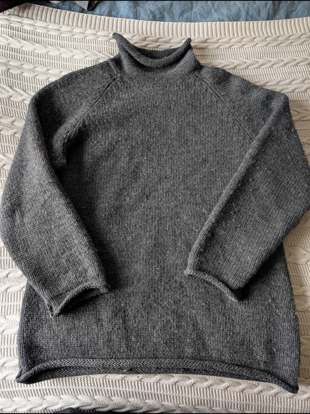 J. Crew 100% Wool Charcoal Grey Turtleneck Sweater